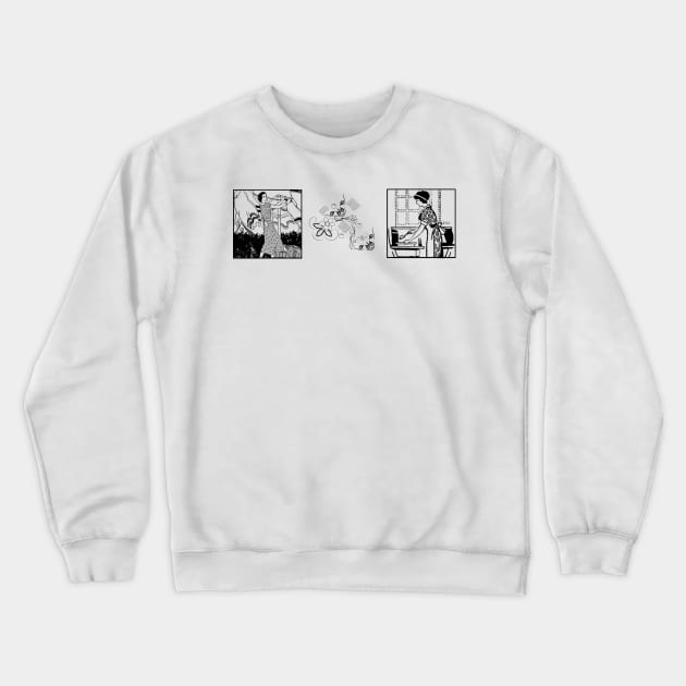 Domestic Dreams Crewneck Sweatshirt by LochNestFarm